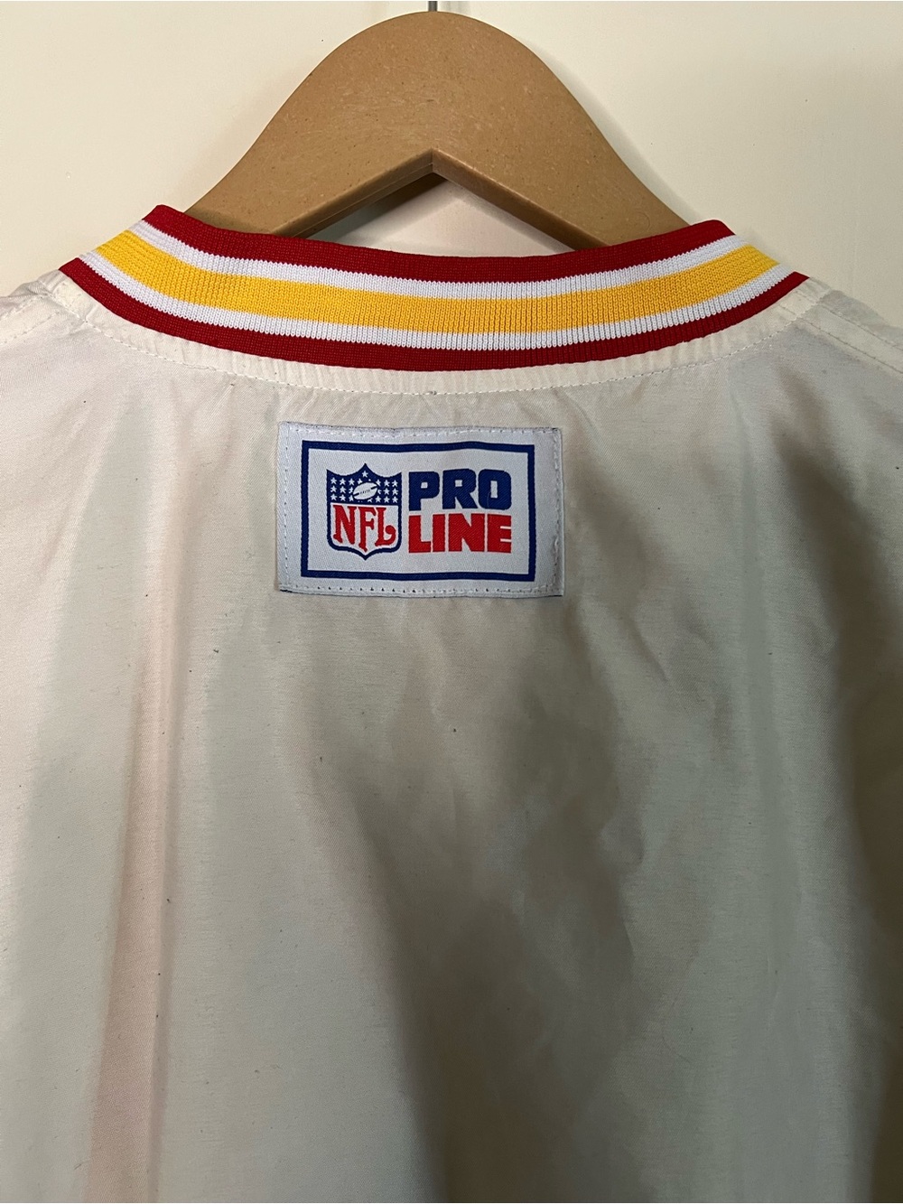 Vintage Reebok Pro Line Kansas City Chiefs Pullover Windbreaker Jacket M *FLAWS* - Picture 14 of 14